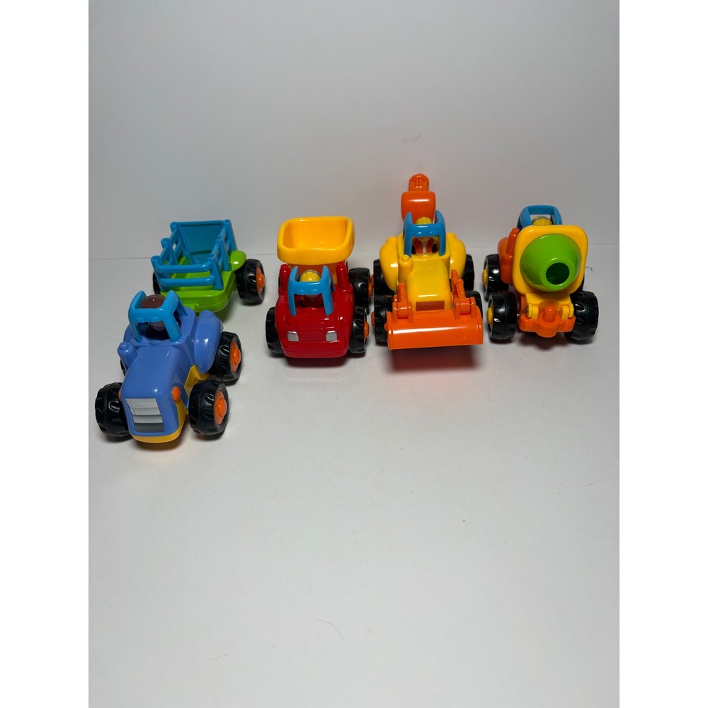 Huile Toys Push Powered and Farm Vehicle Toy Set 5 Piece Lot